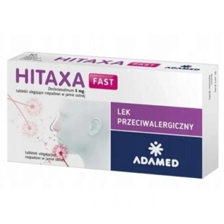Hitaxa Fast 5mg, 20 tabletek ulegających rozpadowi w jamie ustnej
