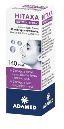 Hitaxa Metmin-Spray 50mcg/dawkę, aerozol do nosa, 140 dawek