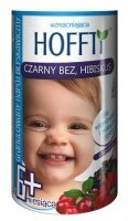 Hoffti, granulowany napój błyskawiczny, czarny bez i hibiskus, od 6 miesiąca, 180g