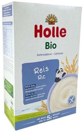 Holle, kaszka ryżowa pełnoziarnista, bezglutenowa, Bio, po 5 miesiącu, 250g