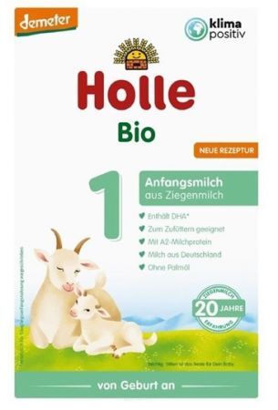 Holle, mleko początkowe kozie 1, Bio, od urodzenia, 400g