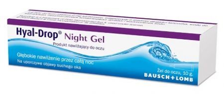Hyal-Drop Night Gel, nawilżający żel do oczu, 10g