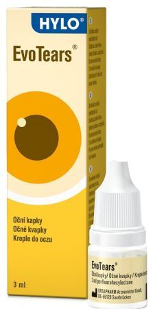 Hylo EvoTears, nawilżające krople do oczu, 3ml
