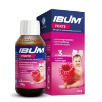 Ibum Forte 200mg/5ml, zawiesina doustna, smak malinowy, od 3 miesiąca, 150g