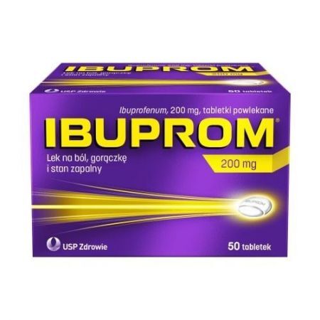 Ibuprom 200mg, 50 tabletek