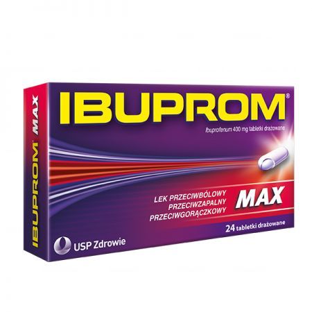 Ibuprom Max 400mg, 24 tabletki