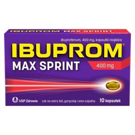 Ibuprom Max Sprint 400mg, 10 kapsułek