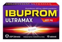 Ibuprom Ultramax 600mg, 10 tabletek