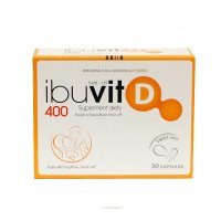 Ibuvit D 400, dla niemowląt i dzieci, 30 kapsułek twist-off