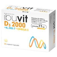 Ibuvit D3 2000 + K2 MK-7 Omega-3, 30 kapsułek