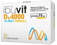 Ibuvit D3 4000 + K2 MK-7 Omega 3 100mcg, 30 kapsułek