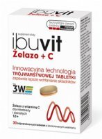 Ibuvit Żelazo + C, 30 tabletek