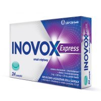 Inovox Express (2mg+0,6mg+1,2mg), smak miętowy, 24 pastylki do ssania