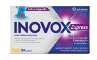 Inovox Express (2mg+0,6mg+1,2mg), smak miodowo-cytrynowy, 24 pastylki do ssania
