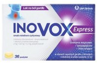 Inovox Express (2mg+0,6mg+1,2mg), smak miodowo-cytrynowy, 36 pastylek do ssania