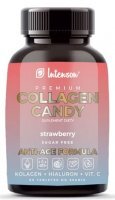 Intenson Premium, Collagen Candy, smak truskawkowy, 60 tabletek do ssania
