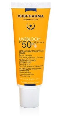 Isis Pharma, UveBlock Dry Touch, ultralekki fluid koloryzujący SPF 50+, kolor light, 40ml