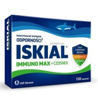 Iskial Max + Czosnek, 120 kapsułek