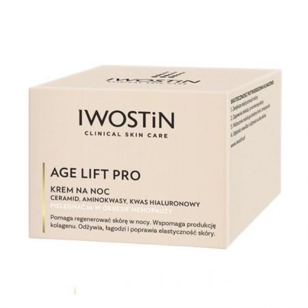 Iwostin Age Lift Pro, krem na noc, pielęgnacja w okresie menopauzy, 50ml