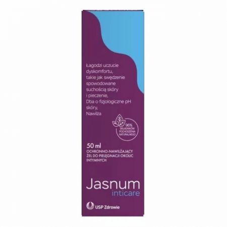 Jasnum Inticare, żel ochronno- nawilżający do pielęgnacji okolicy intymnych, 50ml
