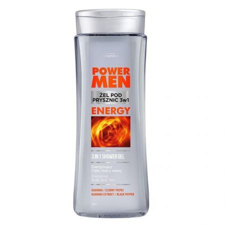 Joanna, Power Men Energy, żel pod prysznic 3w1, 300ml
