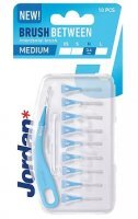 Jordan, Brush Between, szczoteczki międzyzębowe, rozmiar M 0,6mm, 10 sztuk