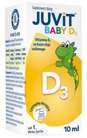 Juvit Baby D3, krople doustne z pompką, od urodzenia 10ml