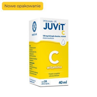 Juvit C 100mg/ml, krople doustne, od 28 dnia życia, 40ml