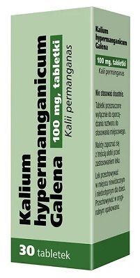 Kalium Hypermanganicum (nadmanganian potasu) 100mg, 30 tabletek