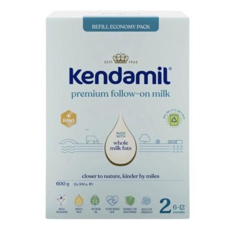 Kendamil Premium 2, mleko następne, dla niemowląt po 6 miesiącu życia, 600g
