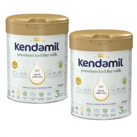 Kendamil Premium 3, formuła na bazie mleka, dla dzieci po 12 miesiącu, 2 x 800g