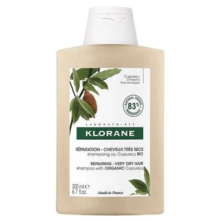 Klorane, szampon z masłem Cupuacu, do włosów falowanych i kręconych, 200ml