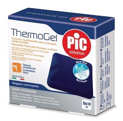 Kompres żelowy ThermoGel ciepło-zimno, w pokrowcu, Pic Solution, 10cmx10cm, 1 sztuka