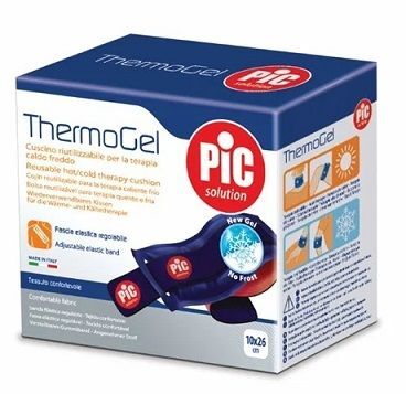 Kompres żelowy ThermoGel ciepło-zimno, w pokrowcu, Pic Solution, 10cmx26cm, 1 sztuka