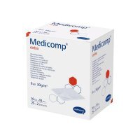 Kompresy włókninowe Medicomp Extra, jałowe, 6-warstwowe, 10cmx10cm, 50 sztuk
