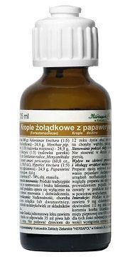 Krople żołądkowe z papaweryną, krople doustne, 35ml