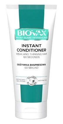 L'biotica Biovax, Biotyna Plus, odżywka ekspresowa, włosy słabe i wypadające, 200ml