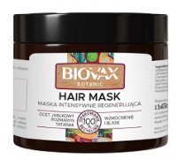 L'Biotica Biovax Botanic, Ocet jabłkowy, maska intensywnie regenerująca do włosów przetłuszczających się, 250ml