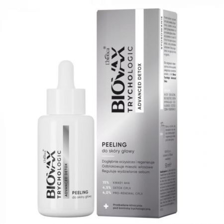 L'biotica Biovax Trychologic, Advanced Detox, peeling do skóry głowy, 50ml