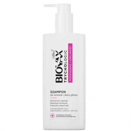 L'biotica Biovax Trychologic, Przesuszenie i Łamliwość, szampon do włosów, 200ml