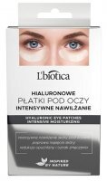L'biotica, hialuronowe płatki pod oczy, intensywne nawilżanie, 6 sztuk (3 pary)
