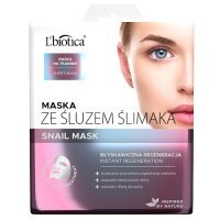 L'Biotica, maska do twarzy w płacie, ze śluzem ślimaka, Snail Mask, 23ml