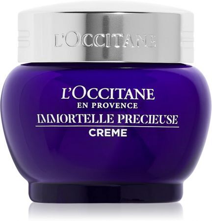 L'Occitane, Immortelle Precieuse, krem zmniejszający oznaki starzenia z kwasem hialuronowym i nieśmiertelnikiem, 50ml