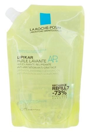 La Roche-Posay Lipikar Cleansing Oil AP+, olejek myjący przeciw podrażnieniom i drapaniu, eco-refill, 400ml