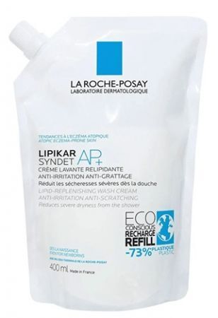 La Roche-Posay Lipikar Syndet AP+, krem myjący dla skóry atopowej, od urodzenia, eco-refill, 400ml