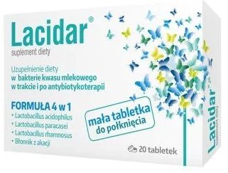 Lacidar, 20 tabletek