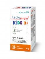 Lactoangin Kids, spray, smak pomarańczy, dla dzieci po trzecim roku życia, 30g