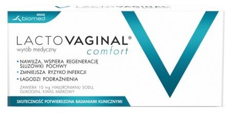Lactovaginal Comfort, globulki dopochwowe, 14 sztuk