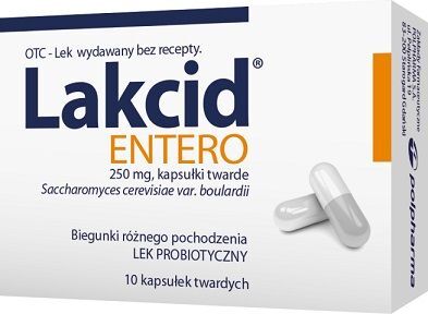 Lakcid Entero 250mg, 10 kapsułek