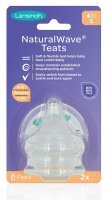 Lansinoh, smoczek na butelkę Natural Wave, wolny przepływ, 1-3 miesięcy, 2 sztuki